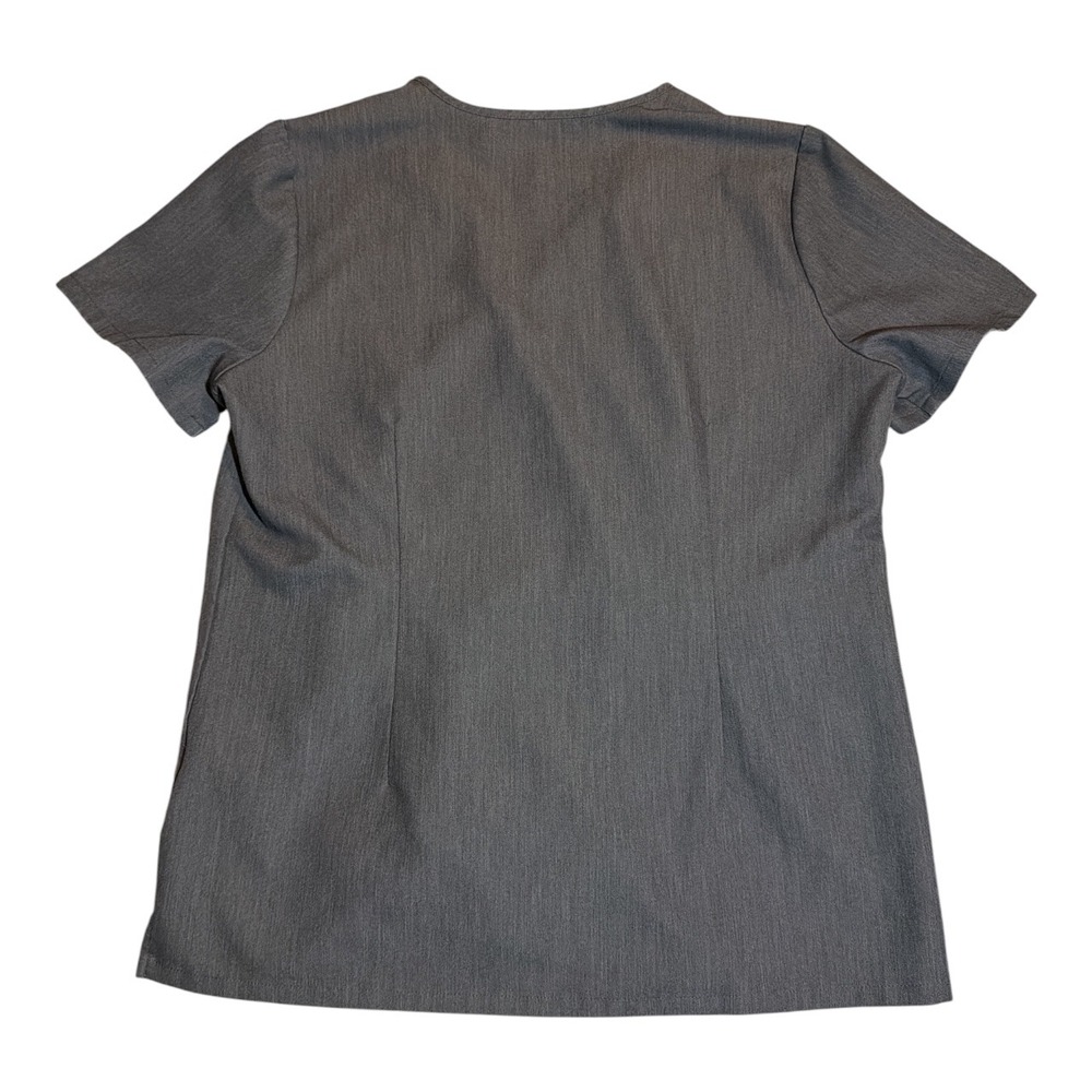 Figs scrubs set nurse uniform top and pants jogger short sleeve gray teal medium - Picture 10 of 11